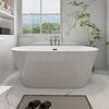 Acrylic Flatbottom Freestanding Non Slip Soaking Bathtub B81 Domme