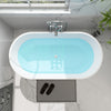 Acrylic Flatbottom Freestanding Non Slip Soaking Bathtub B81 Domme