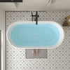 Acrylic Flatbottom Freestanding Non Slip Soaking Bathtub B81 Domme