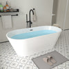 Acrylic Flatbottom Freestanding Non Slip Soaking Bathtub B81 Domme