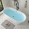 Acrylic Flatbottom Freestanding Non Slip Soaking Bathtub B81 Domme