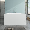 Acrylic Freestanding Soaking Bathtub with Right Drain B81 Vannes