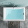 Acrylic Freestanding Soaking Bathtub with Right Drain B81 Vannes