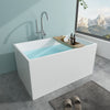 Acrylic Freestanding Soaking Bathtub with Right Drain B81 Vannes