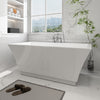 Acrylic Freestanding Soaking Bathtub with Center Drain B81 Strasbourg