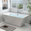 Acrylic Freestanding Soaking Bathtub with Center Drain B81 Strasbourg