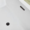 Acrylic Freestanding Soaking Bathtub with Center Drain B81 Strasbourg