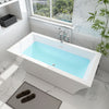 Acrylic Freestanding Soaking Bathtub with Center Drain B81 Strasbourg