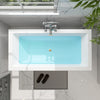 Acrylic Freestanding Soaking Bathtub with Center Drain B81 Strasbourg