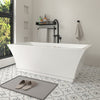 Acrylic Freestanding Soaking Bathtub with Center Drain B81 Strasbourg