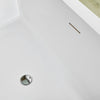 Acrylic Freestanding Soaking Bathtub with Center Drain B81 Strasbourg