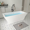 Acrylic Freestanding Soaking Bathtub with Center Drain B81 Strasbourg