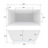 Acrylic Freestanding Soaking Bathtub B821