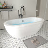 Acrylic Freestanding Soaking Bathtub B8372