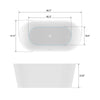 Acrylic Soaking Bathtub B901