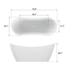 Acrylic Soaking Bathtub B9032