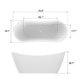 Acrylic Soaking Bathtub B9032