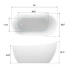 Acrylic Soaking Bathtub B9041