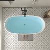 Acrylic Flatbottom Center Bathtub in White VA6906 L IO