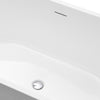 Acrylic Flatbottom Center Bathtub in White VA6906 L IO