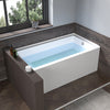 Acrylic Soaking Bathtub with Overflow and Drain B301 Right