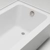 Acrylic Soaking Bathtub with Overflow and Drain B3022 RIGHT