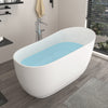 Solid Surface Resin Stone Flatbottom Freestanding Bathtub BS11