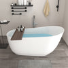 Solid Surface Resin Stone Flatbottom Freestanding Bathtub BS11