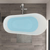 Solid Surface Resin Stone Flatbottom Freestanding Bathtub BS11