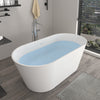 Solid Surface Resin Stone Flatbottom Freestanding Bathtub BS12