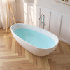 Solid Surface Resin Stone Flatbottom Freestanding Bathtub BS13