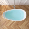 Solid Surface Resin Stone Flatbottom Freestanding Bathtub BS13