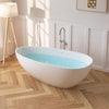 Solid Surface Resin Stone Flatbottom Freestanding Bathtub BS13