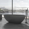 Solid Surface Resin Stone Flatbottom Freestanding Bathtub BS13