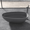 Solid Surface Resin Stone Flatbottom Freestanding Bathtub BS13