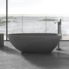 Solid Surface Resin Stone Flatbottom Freestanding Bathtub BS13