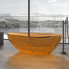 Solid Surface Resin Stone Flatbottom Freestanding Bathtub BS13