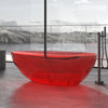 Solid Surface Resin Stone Flatbottom Freestanding Bathtub BS13