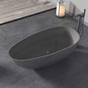 Solid Surface Resin Stone Flatbottom Freestanding Bathtub BS17