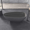 Solid Surface Resin Stone Flatbottom Freestanding Bathtub BS17