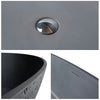 Solid Surface Resin Stone Flatbottom Freestanding Bathtub BS17