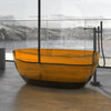 Freestanding Oval Soaking Stone Resin Bathtub with Pop Up Drain BS21