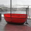 Freestanding Oval Soaking Stone Resin Bathtub with Pop Up Drain BS21