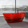 Freestanding Oval Soaking Stone Resin Bathtub with Pop Up Drain BS22