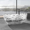 Freestanding Oval Soaking Stone Resin Bathtub with Pop Up Drain BS22