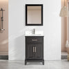 Bath Vanity with Engineered Marble Top with Basin and Mirror CVA