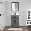 Bath Vanity with Engineered Marble Top with Basin and Mirror CVA