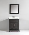 Bath Vanity with Engineered Marble Top with Basin and Mirror CVA