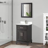 Bath Vanity with Engineered Marble Top with Basin and Mirror CVA