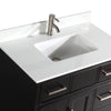 Bath Vanity with Engineered Marble Top with Basin and Mirror CVA